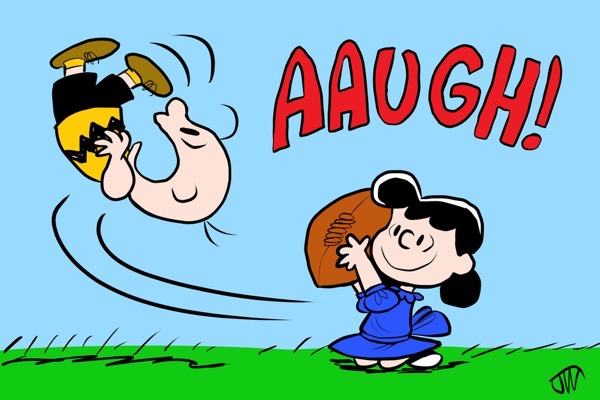 Charlie brown lucy and the football by joeywaggoner de66omp fullview