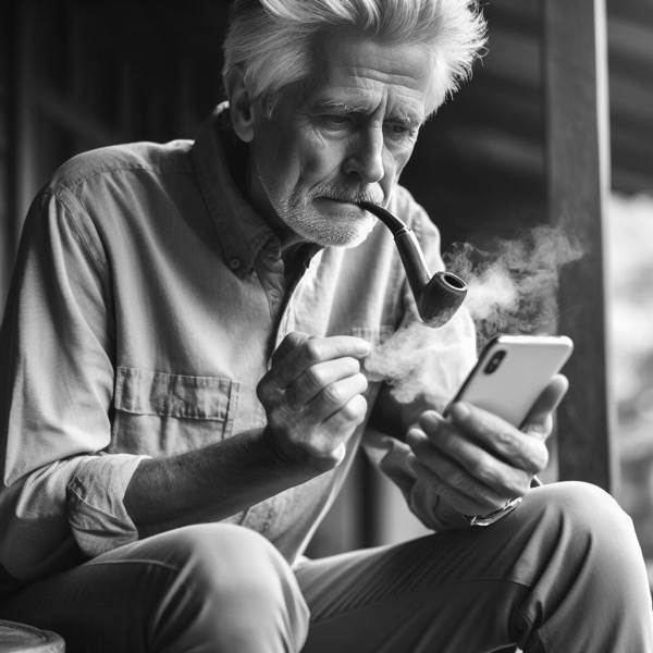 Readingthenewsonsmartphone