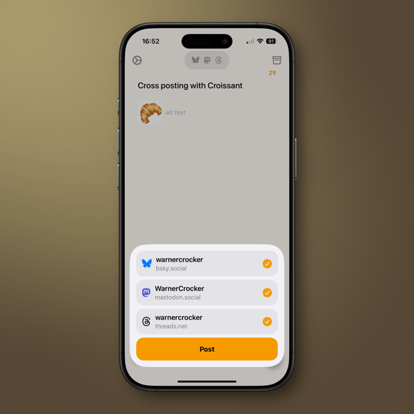 Croissant is a Treat for Social Media&nbsp;Cross-Posting