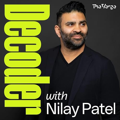 Artwork of The Decoder Podcast, featuring Nilay Patel
